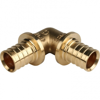 Угольник  90° 25 для труб из сшитого полиэтилена аксиальный STOUT