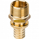 Купить Переходник с наружной резьбой 25xR 1" для труб из сшитого полиэтилена аксиальный STOUT